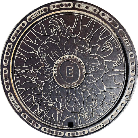 PROJECT EUROPE - Copenhagen, Denmark "Elephants" - Sewer Cover Doormat