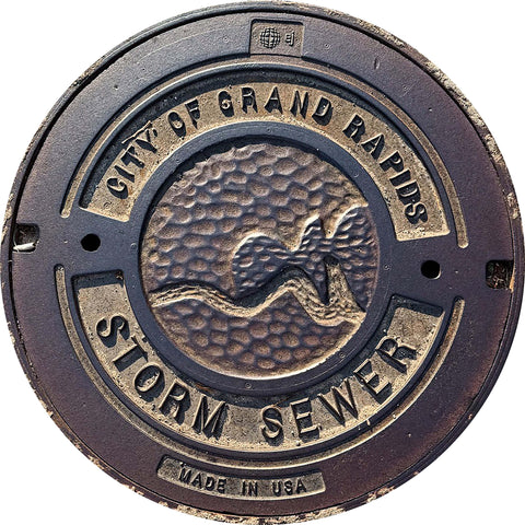 NEW! - PROJECT MIDWEST - Grand Rapids, MI - Sewer Cover Doormat (Copy)