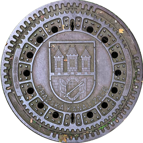 NEW! PROJECT EUROPE -  Prague, Czech Republic - Sewer Cover Coaster