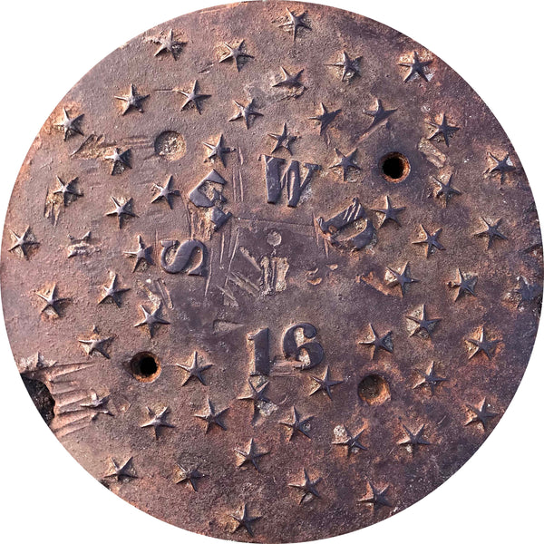 PROJECT WEST - San Francisco, CA - "Stars"  - Sewer Cover Trivet