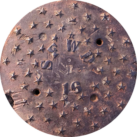 PROJECT WEST - San Francisco, CA - "Stars"  - Sewer Cover Trivet