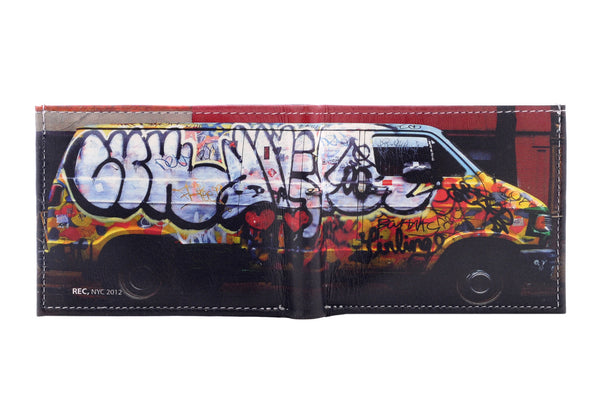 Graffiti Van - Men's Leather Wallet, New York, NY