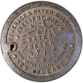 PROJECT SOUTH - New Orleans, LA - "Water Meter" - Sewer Cover Trivet