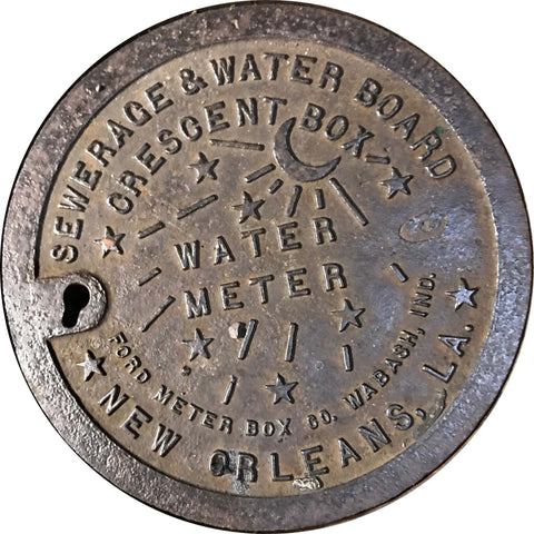 PROJECT SOUTH - New Orleans, LA - Water Meter" - Sewer Cover Doormat