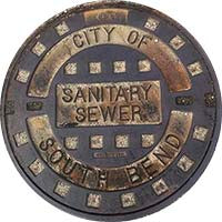 PROJECT MIDWEST - South Bend, IN - Sewer Cover Coaster