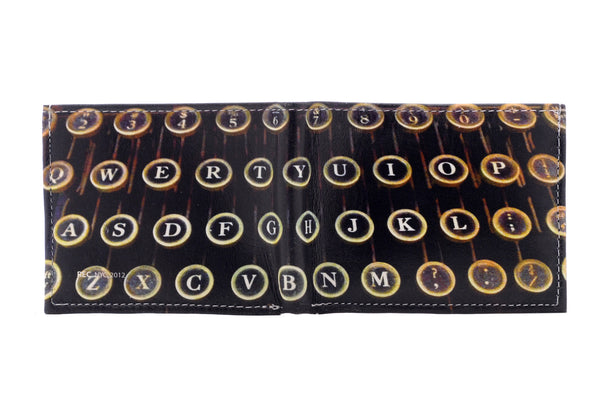 Typewriter - Men's Leather Wallet, New York, NY