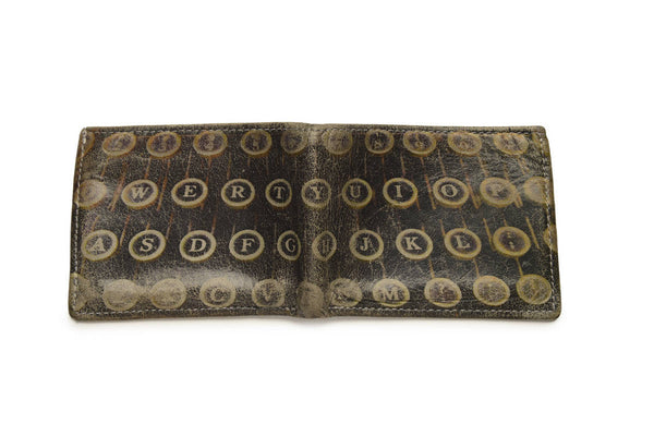 Typewriter - Men's Leather Wallet, New York, NY