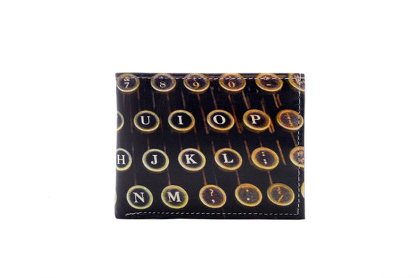 Typewriter - Men's Leather Wallet, New York, NY