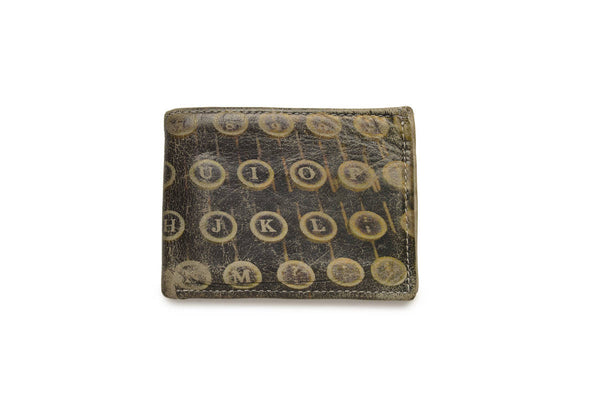 Typewriter - Men's Leather Wallet, New York, NY
