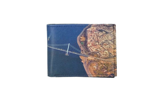 Verrazzano Bridge - Men's Leather Wallet, New York, NY