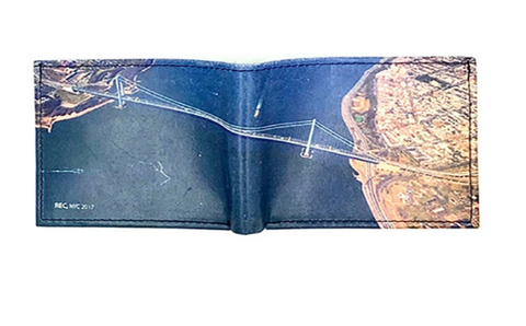 Verrazzano Bridge - Men's Leather Wallet, New York, NY