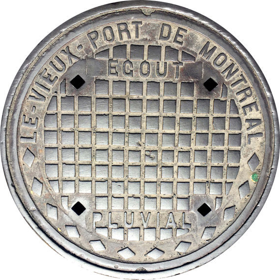 PROJECT CANADA - Vieux Montreal, Canada - Sewer Cover Doormat