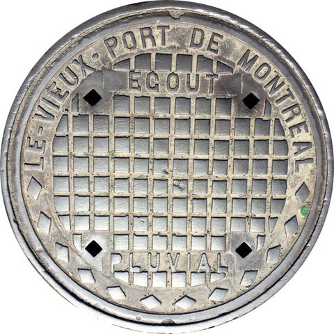 PROJECT CANADA - Vieux Montreal, Canada - Sewer Cover Doormat